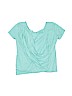 Zella Girl 100% Cotton Blue Short Sleeve T-Shirt Size 10 - 12 - photo 2