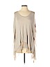 BCBGMAXAZRIA Tan Short Sleeve Top Size XS - photo 1