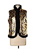 Onque Petite 100% Polyester Gold Vest Size L (petite) - photo 1