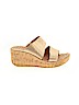 Korks 100% Leather Gold Wedges Size 8 - photo 1