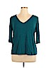 Cato Teal 3/4 Sleeve Top Size XL - photo 1
