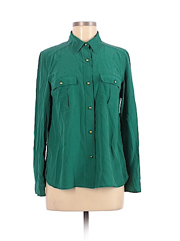 Marc by Marc Jacobs Long Sleeve Silk Top (view 1)