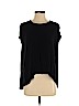 H&M 100% Viscose Black Short Sleeve Blouse Size 2 - photo 1