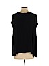 H&M 100% Viscose Black Short Sleeve Blouse Size 2 - photo 2
