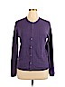 Talbots Purple Silk Cardigan Size XL - photo 1