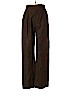 Yves Saint Laurent Rive Gauche 100% Wool Brown Wool Pants Size EU (FR) 38 / US 6 - photo 1