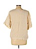 Vince Camuto 100% Linen Tan Short Sleeve Blouse Size L - photo 2