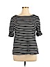 Karen Scott Black Short Sleeve Top Size XL - photo 1