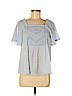 Lucky Brand Blue Short Sleeve Blouse Size XS - photo 1