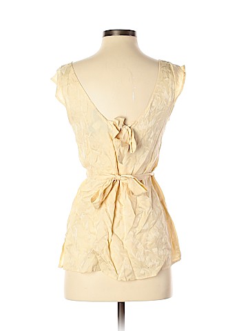 Marc by Marc Jacobs Short Sleeve Silk Top (view 2)