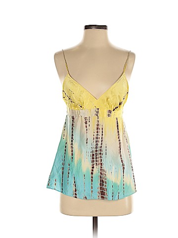 BCBGMAXAZRIA Sleeveless Silk Top (view 1)