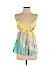 BCBGMAXAZRIA 100% Silk Yellow Sleeveless Silk Top Size S - photo 1