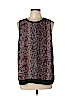 Mossimo 100% Polyester Brown Sleeveless Blouse Size L - photo 1