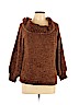 Pink Rose 100% Polyester Brown Pullover Sweater Size L - photo 1