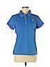 Birdies and Bows 100% Polyester Blue Short Sleeve Polo Size M - photo 1