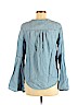 American Eagle Outfitters 100% Lyocell Blue Long Sleeve Button-Down Shirt Size M - photo 2
