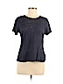 H&M 100% Linen Blue Short Sleeve T-Shirt Size M - photo 1