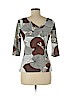 Manuel Canovas Brown 3/4 Sleeve Top Size 10 (4) - photo 2