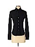 BCBGMAXAZRIA Black Long Sleeve Silk Top Size S - photo 1