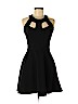 Poof! Black Casual Dress Size M - photo 1