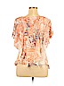 Reba 100% Polyester Orange Short Sleeve Top Size 1X - photo 2