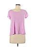 Jennifer Lopez 100% Rayon Pink Short Sleeve Top Size L (petite) - photo 1