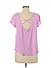 Jennifer Lopez 100% Rayon Pink Short Sleeve Top Size L (petite) - photo 2