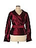Ann Taylor 100% Silk Red Silk Cardigan Size 14 - photo 1