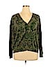 Sahalie 100% Cotton Green Cardigan Size 1X - photo 1