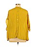 Alfani Yellow Short Sleeve Blouse Size XL - photo 2