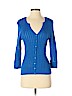 Jeane Pierre 100% Cotton Blue Cardigan Size S - photo 1