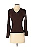 Jeane Pierre 100% Cotton Brown Pullover Sweater Size S - photo 1