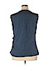 Ann Taylor LOFT 100% Cotton Blue Sleeveless Top Size XL - photo 2