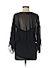 Tory Burch 100% Polyester Black 3/4 Sleeve Blouse Size 8 - photo 2