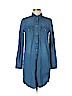 H&M 100% Cotton Blue Casual Dress Size 6 - photo 1
