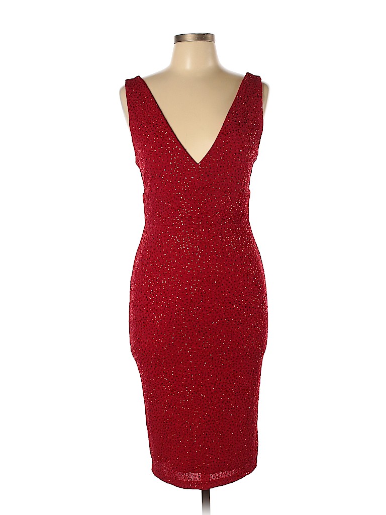 G by GUESS Red Cocktail Dress Size L - photo 1