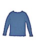 American Girl 100% Cotton Solid Blue Long Sleeve T-Shirt Size M (kids) - photo 2