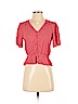 Elodie 100% Rayon Red Short Sleeve Top Size S - photo 1