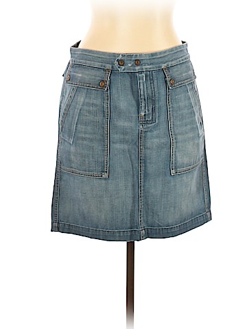 7 For All Mankind Denim Skirt (view 1)