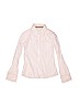 Justice 100% Cotton Pink Long Sleeve Button-Down Shirt Size 10 - photo 1