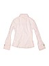 Justice 100% Cotton Pink Long Sleeve Button-Down Shirt Size 10 - photo 2
