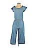 Cat & Jack Solid Blue Jumpsuit Size 14 - 16 - photo 1