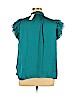 Current Air 100% Polyester Teal Short Sleeve Blouse Size XL - photo 2