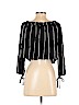 Kendall & Kylie 100% Rayon Black Long Sleeve Blouse Size S - photo 2