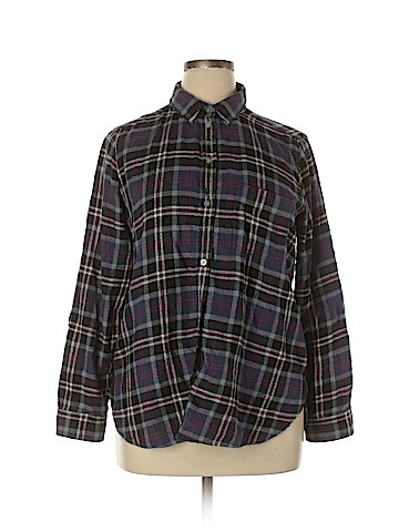 American Eagle Outfitters Long Sleeve Button-Down Shirt (view 1)
