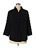 Coldwater Creek Black 3/4 Sleeve Blouse Size 1X - photo 1