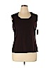 Coldwater Creek Brown Sleeveless Silk Top Size 1X - photo 1
