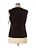 Coldwater Creek Brown Sleeveless Silk Top Size 1X - photo 2