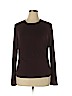 Per Se By Carlisle Purple Long Sleeve Top Size XL - photo 1