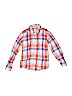 Carter's 100% Cotton Plaid Blue Long Sleeve Button-Down Shirt Size 6 - photo 1